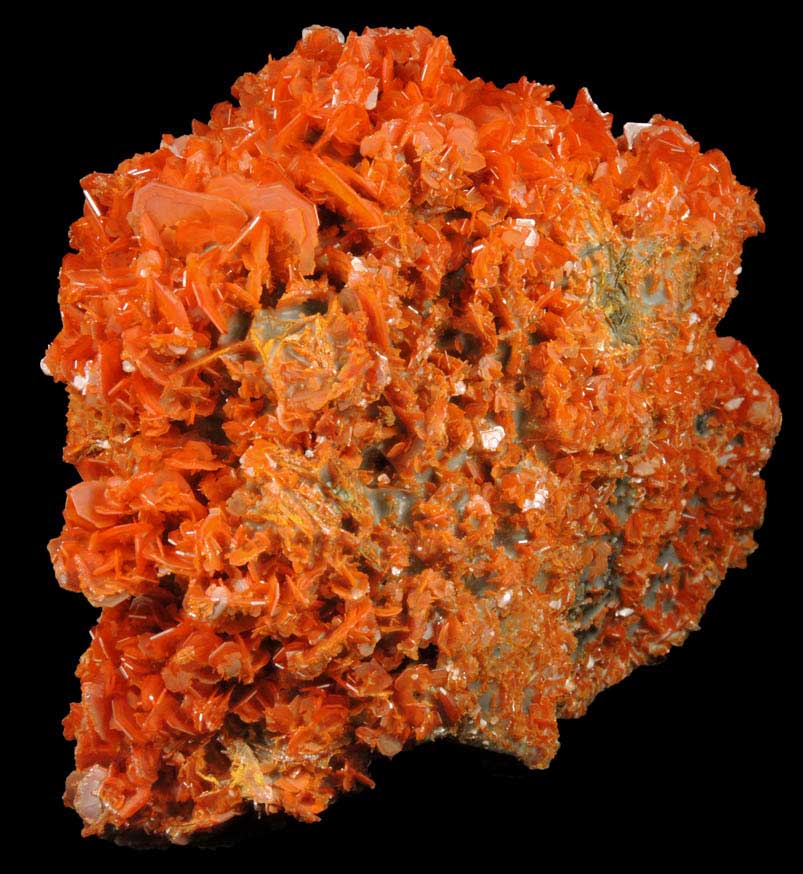 Wulfenite from Jianshan Mine, Kuruktag Mountains, 300 km southeast of rmqi, Shanshan County, Xinjiang Uygur Region, China