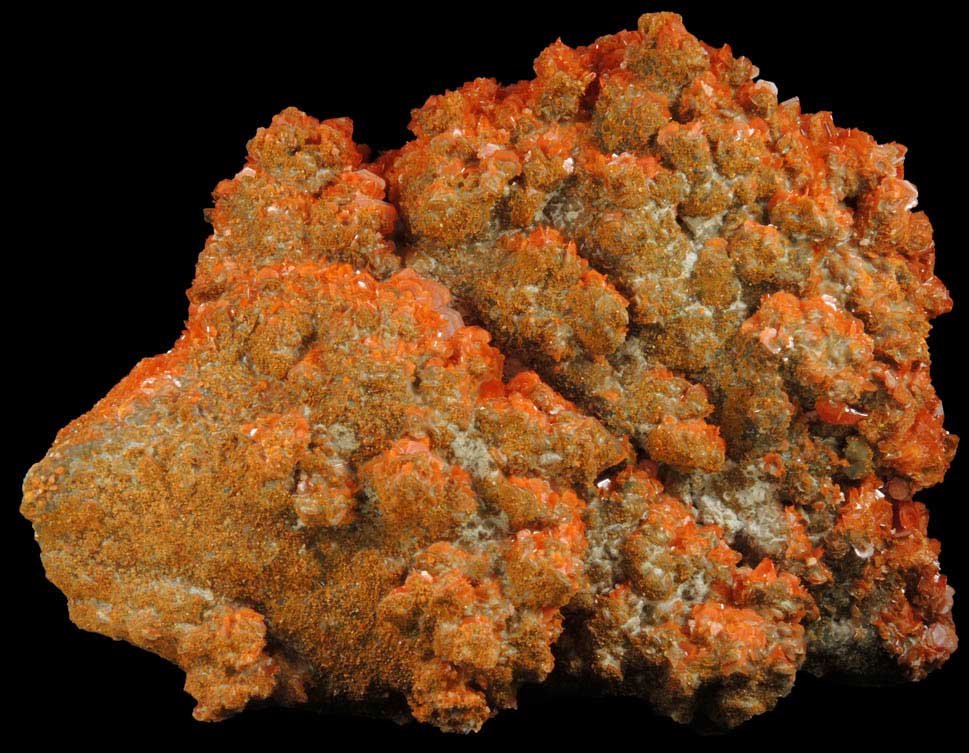 Wulfenite from Jianshan Mine, Kuruktag Mountains, 300 km southeast of rmqi, Shanshan County, Xinjiang Uygur Region, China