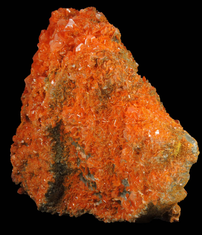 Wulfenite from Jianshan Mine, Kuruktag Mountains, 300 km southeast of rmqi, Shanshan County, Xinjiang Uygur Region, China