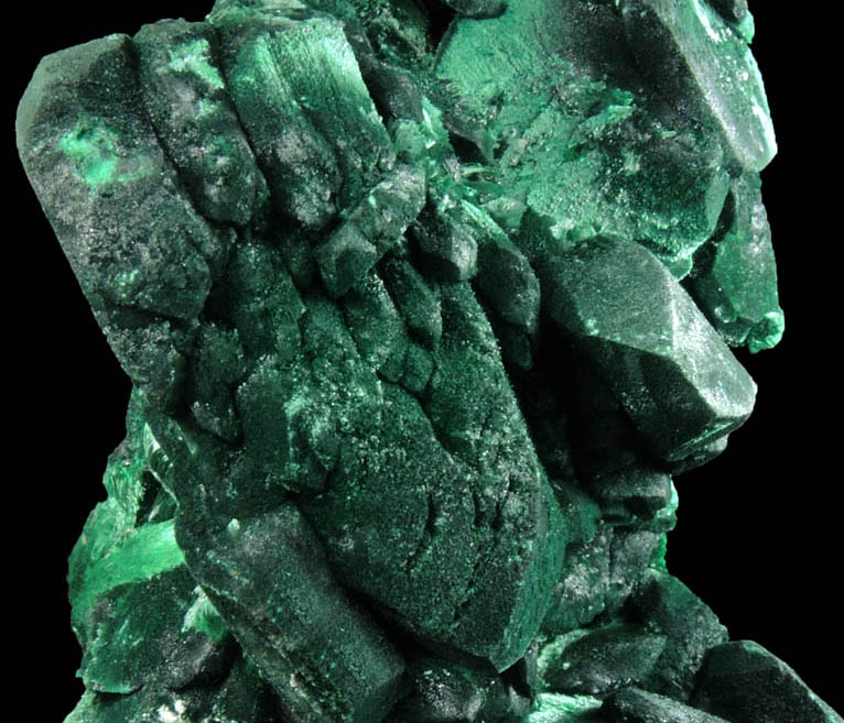 Malachite pseudomorphs after Azurite from Milpillas Mine, Cuitaca, Sonora, Mexico