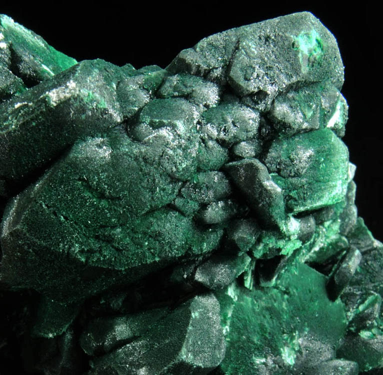 Malachite pseudomorphs after Azurite from Milpillas Mine, Cuitaca, Sonora, Mexico