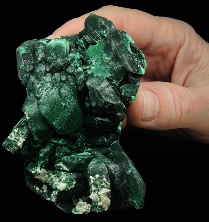 Malachite pseudomorphs after Azurite from Milpillas Mine, Cuitaca, Sonora, Mexico