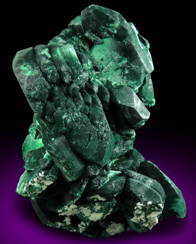 Malachite pseudomorphs after Azurite from Milpillas Mine, Cuitaca, Sonora, Mexico