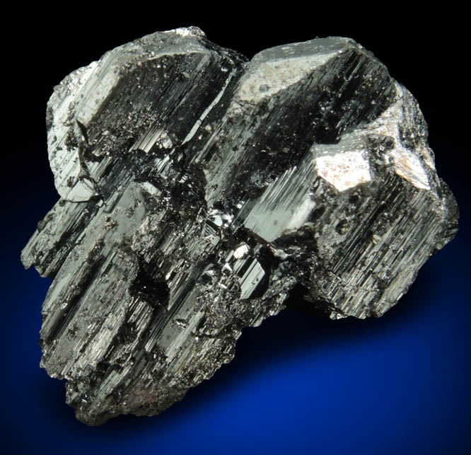 Bournonite (twinned crystals) from Yaogangxian Mine, Nanling Mountains, Hunan, China