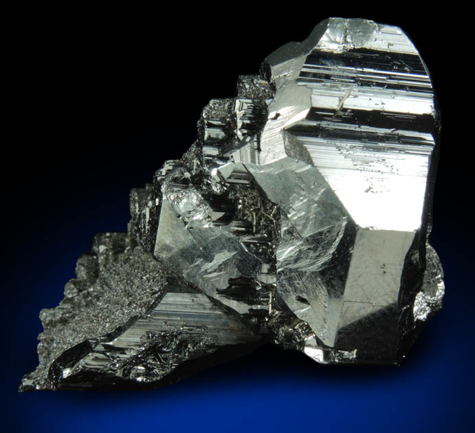 Bournonite (twinned crystals) from Yaogangxian Mine, Nanling Mountains, Hunan, China