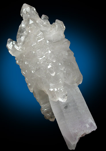 Quartz with doubly-terminated Quartz overgrowth from Tillie Hall Peak, Steeple Rock District, Grant County, New Mexico