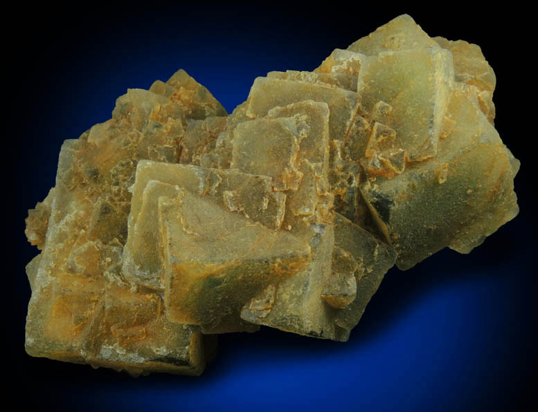 Fluorite (zoned crystals) from Middle Mountain, Carroll County, New Hampshire