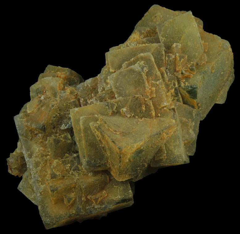 Fluorite (zoned crystals) from Middle Mountain, Carroll County, New Hampshire