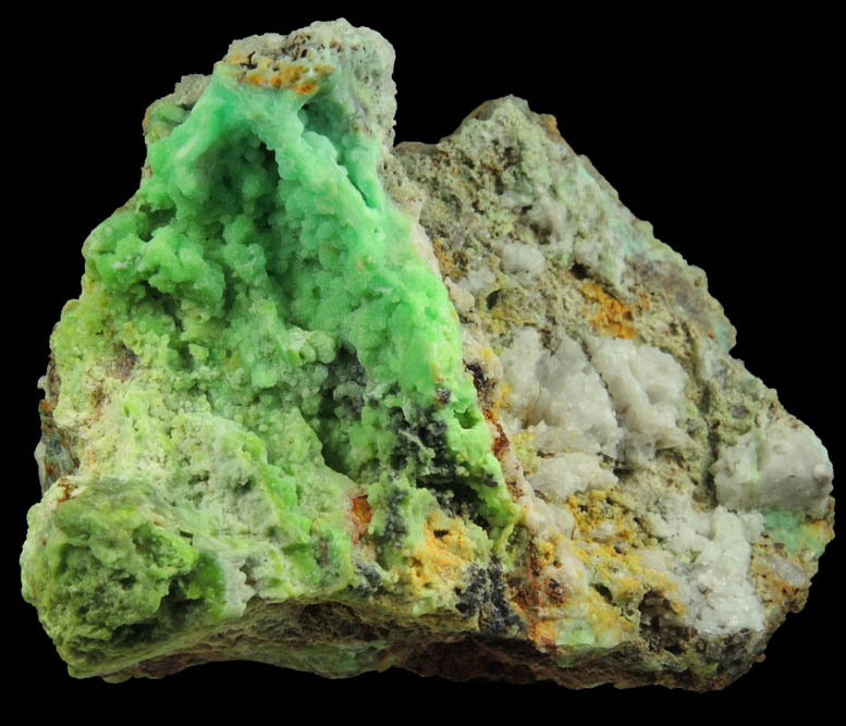 Phosphohedyphane and Pyromorphite from Cove Vein, Whytes Cleuch, Wanlockhead, Dumfriesshire, Scotland