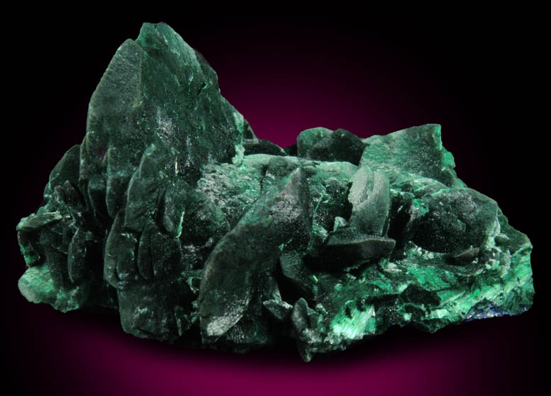 Malachite pseudomorphs after Azurite from Milpillas Mine, Cuitaca, Sonora, Mexico