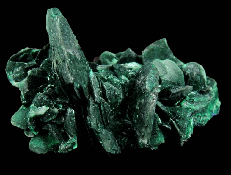 Malachite pseudomorphs after Azurite from Milpillas Mine, Cuitaca, Sonora, Mexico