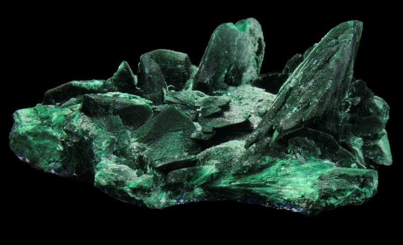 Malachite pseudomorphs after Azurite from Milpillas Mine, Cuitaca, Sonora, Mexico