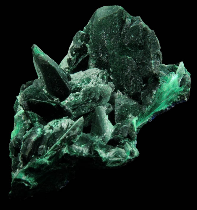 Malachite pseudomorphs after Azurite from Milpillas Mine, Cuitaca, Sonora, Mexico