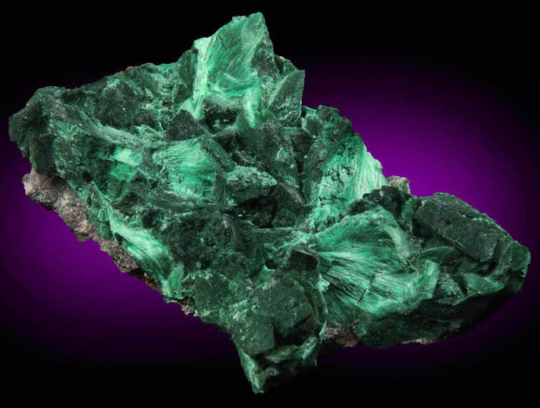 Malachite pseudomorphs after Azurite from Milpillas Mine, Cuitaca, Sonora, Mexico