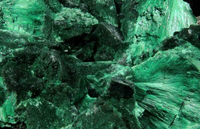 Malachite pseudomorphs after Azurite from Milpillas Mine, Cuitaca, Sonora, Mexico