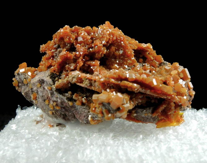 Vanadinite pseudomorphs after Wulfenite from Rowley Mine, 20 km northwest of Theba, Painted Rock Mountains, Maricopa County, Arizona