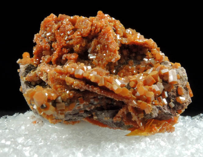 Vanadinite pseudomorphs after Wulfenite from Rowley Mine, 20 km northwest of Theba, Painted Rock Mountains, Maricopa County, Arizona