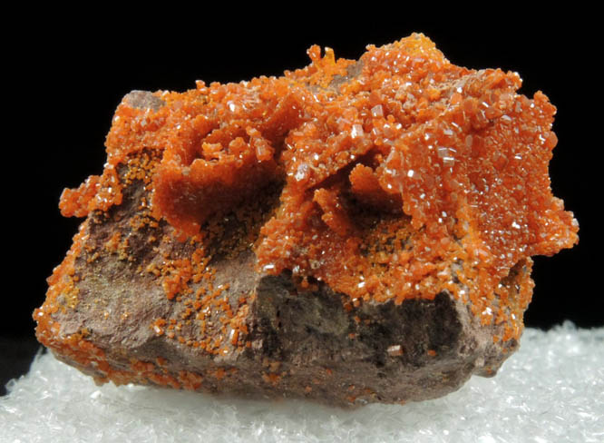 Vanadinite pseudomorphs after Wulfenite from Rowley Mine, 20 km northwest of Theba, Painted Rock Mountains, Maricopa County, Arizona