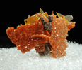 Wulfenite and Vanadinite pseudomorphs after Wulfenite from Rowley Mine, 20 km northwest of Theba, Painted Rock Mountains, Maricopa County, Arizona