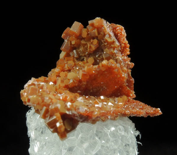 Vanadinite pseudomorphs after Wulfenite from Rowley Mine, 20 km northwest of Theba, Painted Rock Mountains, Maricopa County, Arizona