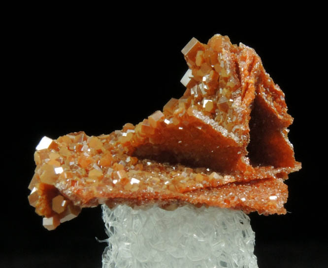 Vanadinite pseudomorphs after Wulfenite from Rowley Mine, 20 km northwest of Theba, Painted Rock Mountains, Maricopa County, Arizona