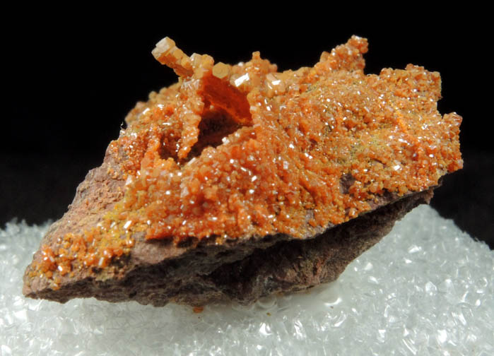 Vanadinite pseudomorphs after Wulfenite from Rowley Mine, 20 km northwest of Theba, Painted Rock Mountains, Maricopa County, Arizona