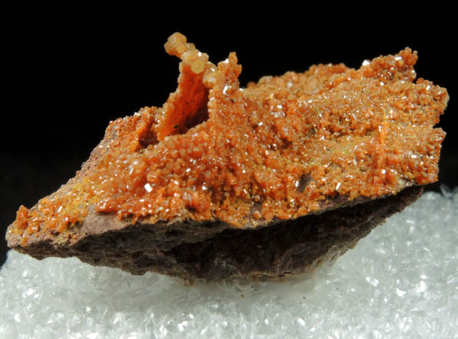 Vanadinite pseudomorphs after Wulfenite from Rowley Mine, 20 km northwest of Theba, Painted Rock Mountains, Maricopa County, Arizona