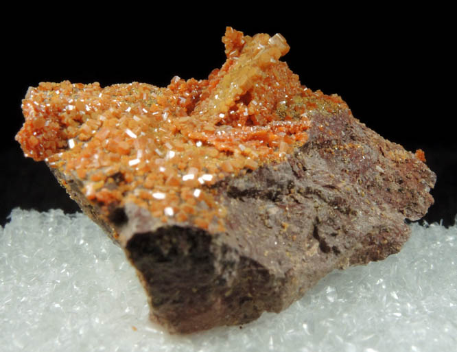 Vanadinite pseudomorphs after Wulfenite from Rowley Mine, 20 km northwest of Theba, Painted Rock Mountains, Maricopa County, Arizona