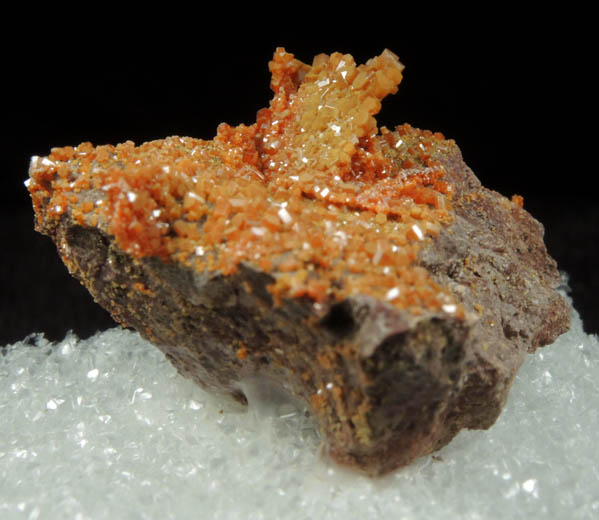 Vanadinite pseudomorphs after Wulfenite from Rowley Mine, 20 km northwest of Theba, Painted Rock Mountains, Maricopa County, Arizona