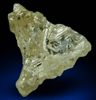 Diamond (9.16 carat yellow complex triangular rough diamond) from Vaal River Mining District, Northern Cape Province, South Africa