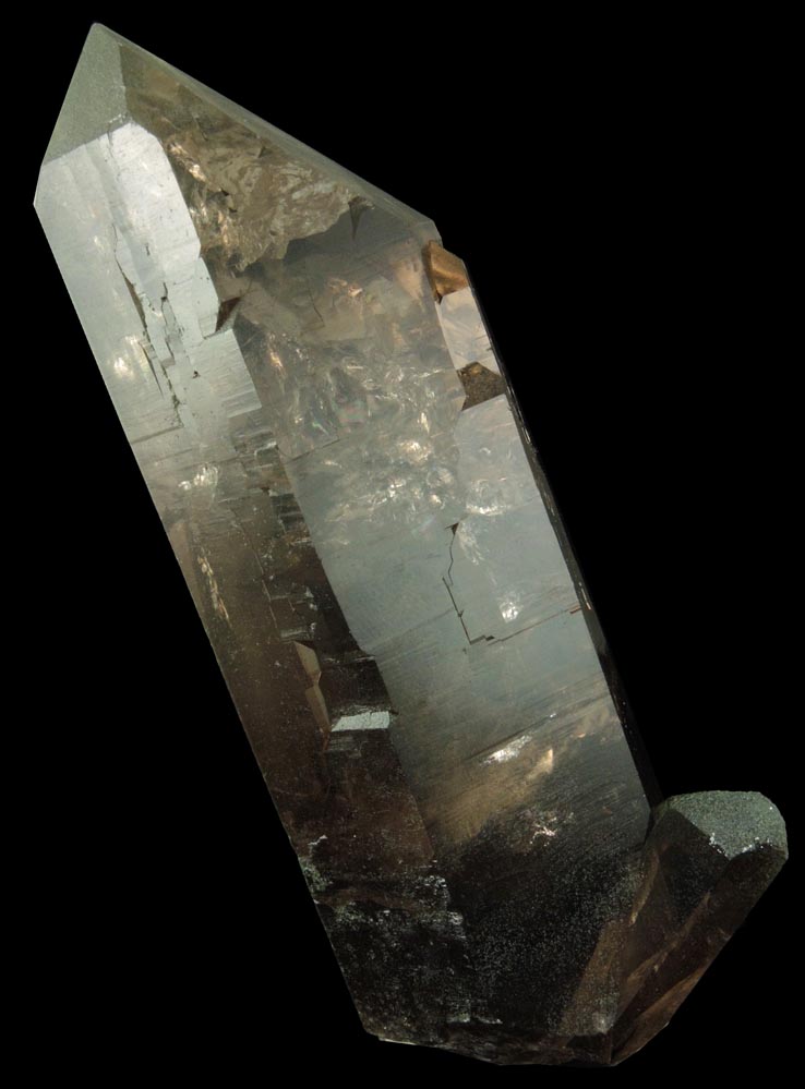 Quartz var. Smoky Quartz (Dauphin-law Twinned) from Grimsel Pass, Haslital, Bern, Switzerland