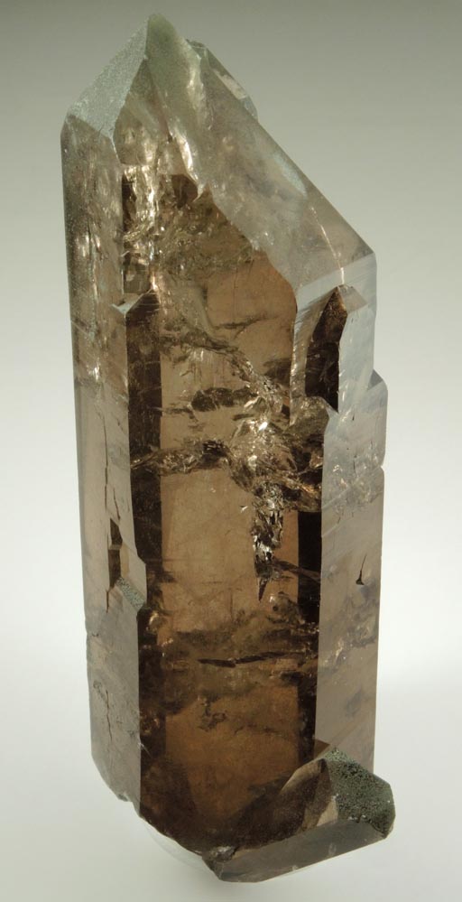 Quartz var. Smoky Quartz (Dauphin-law Twinned) from Grimsel Pass, Haslital, Bern, Switzerland