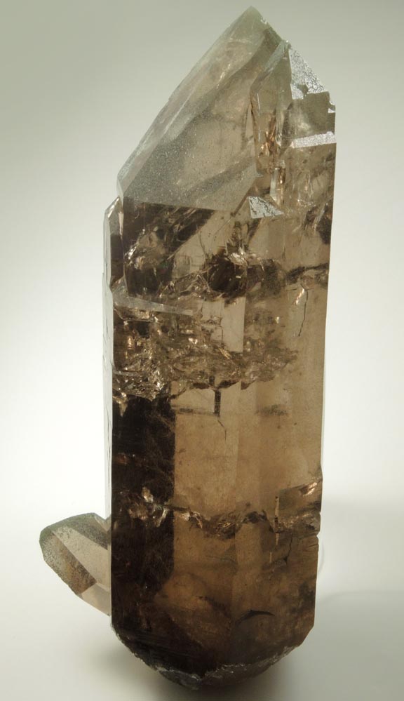 Quartz var. Smoky Quartz (Dauphin-law Twinned) from Grimsel Pass, Haslital, Bern, Switzerland