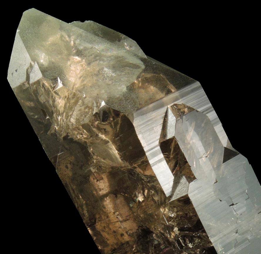 Quartz var. Smoky Quartz (Dauphin-law Twinned) from Grimsel Pass, Haslital, Bern, Switzerland