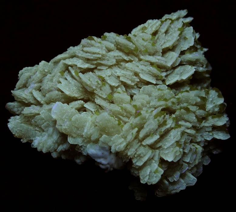 Sulfur on Barite from Machow Mine, Tarnobrzeg, Poland