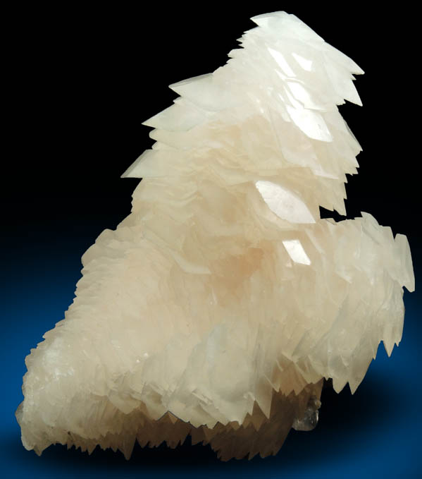 Calcite (in stacked parallel formations) from Yaogangxian Mine, Nanling Mountains, Hunan, China