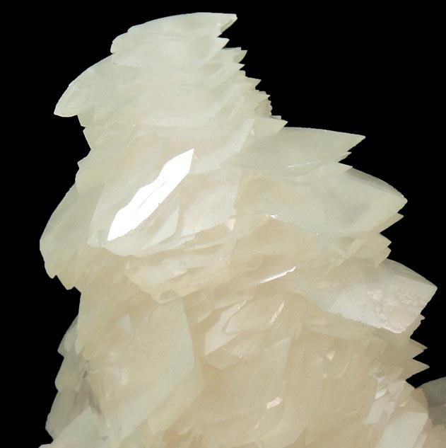 Calcite (in stacked parallel formations) from Yaogangxian Mine, Nanling Mountains, Hunan, China