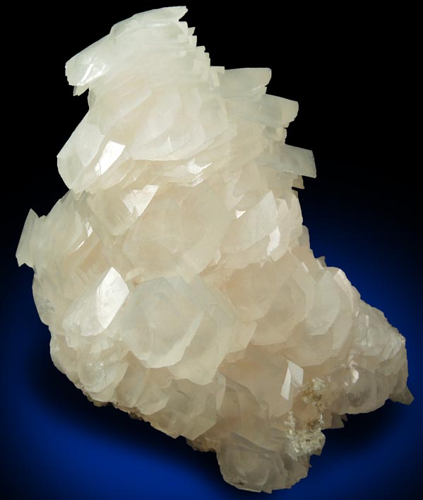 Calcite (in stacked parallel formations) from Yaogangxian Mine, Nanling Mountains, Hunan, China