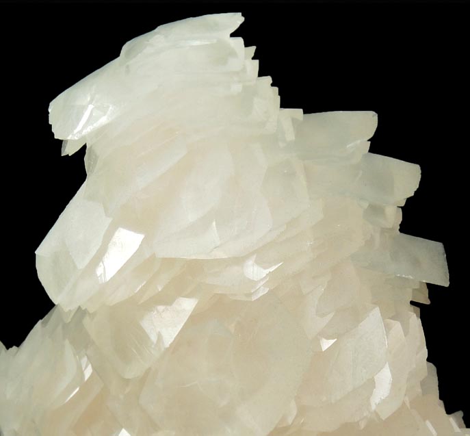 Calcite (in stacked parallel formations) from Yaogangxian Mine, Nanling Mountains, Hunan, China