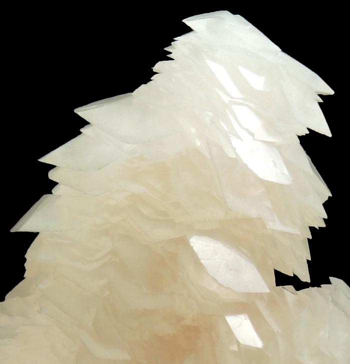 Calcite (in stacked parallel formations) from Yaogangxian Mine, Nanling Mountains, Hunan, China