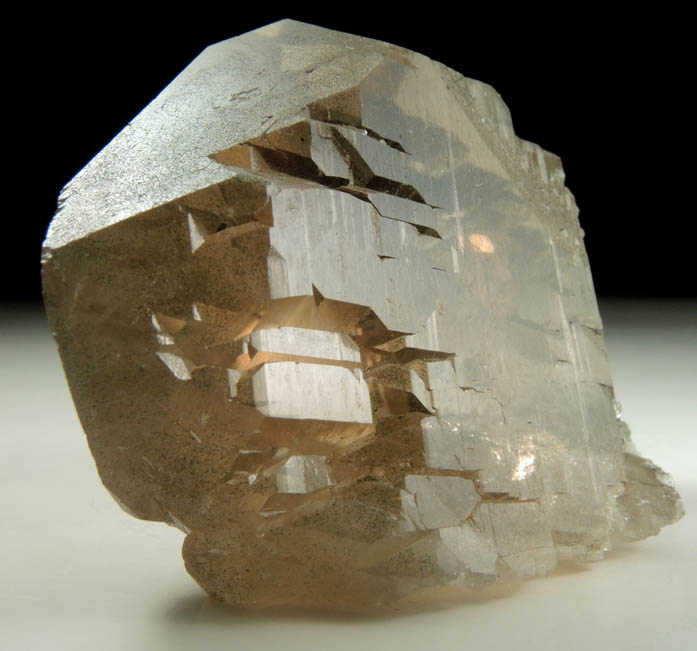 Quartz var. Smoky Quartz Gwindel from Col de Talefre, near Chamonix, Haute-Savoie, France