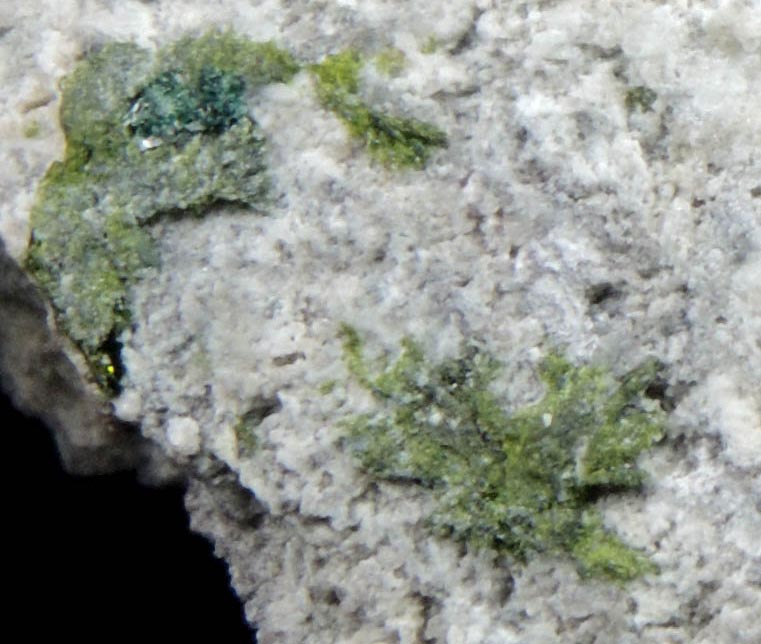 Volborthite on matrix from Milpillas Mine, Cuitaca, Sonora, Mexico