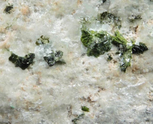 Volborthite on matrix from Milpillas Mine, Cuitaca, Sonora, Mexico