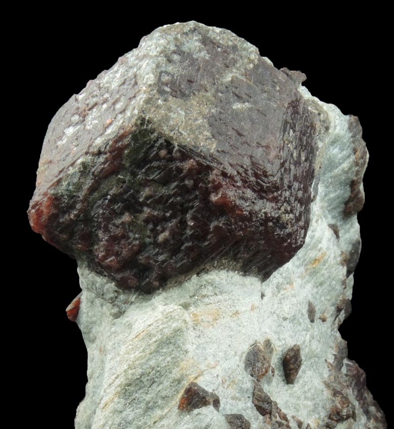 Almandine Garnet with Staurolite from Green's Farm Garnet Mine, Roxbury, New Haven County, Connecticut