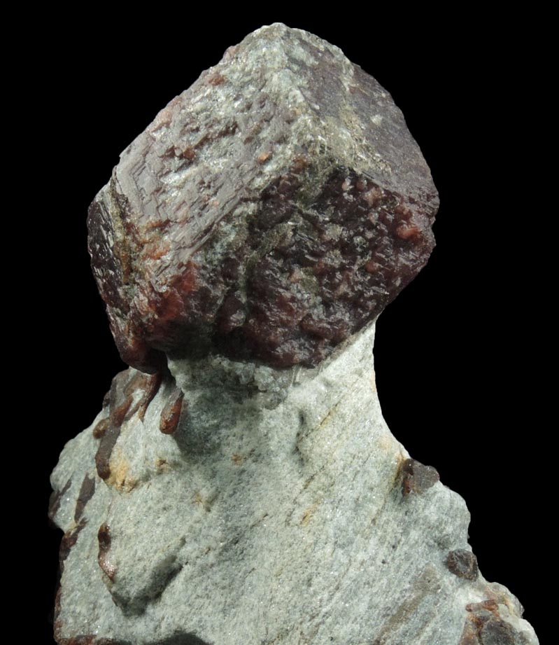 Almandine Garnet with Staurolite from Green's Farm Garnet Mine, Roxbury, New Haven County, Connecticut