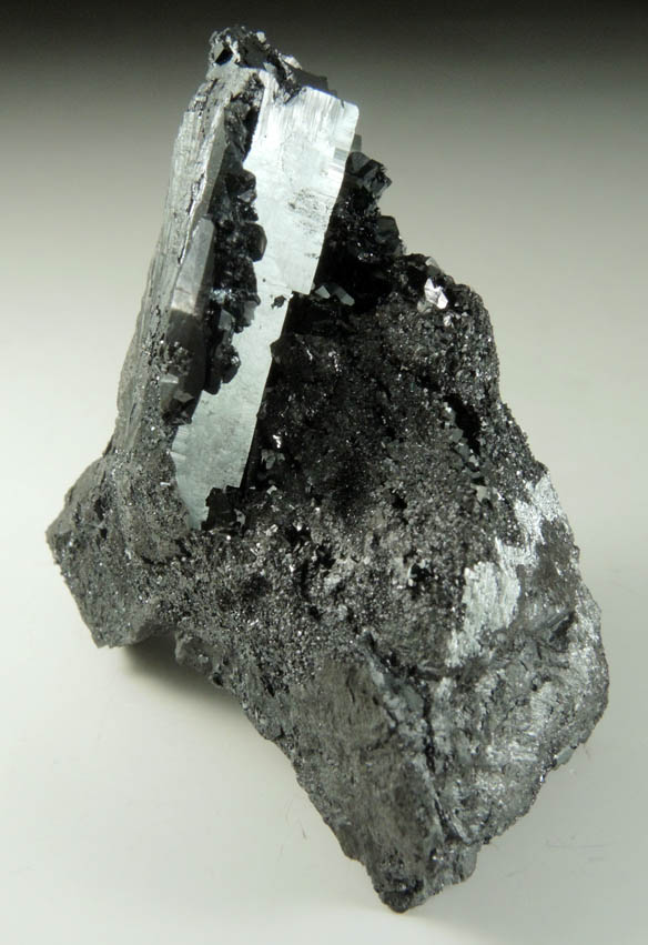 Bixbyite with Hausmannite from N'Chwaning II Mine, Kalahari Manganese Field, Northern Cape Province, South Africa