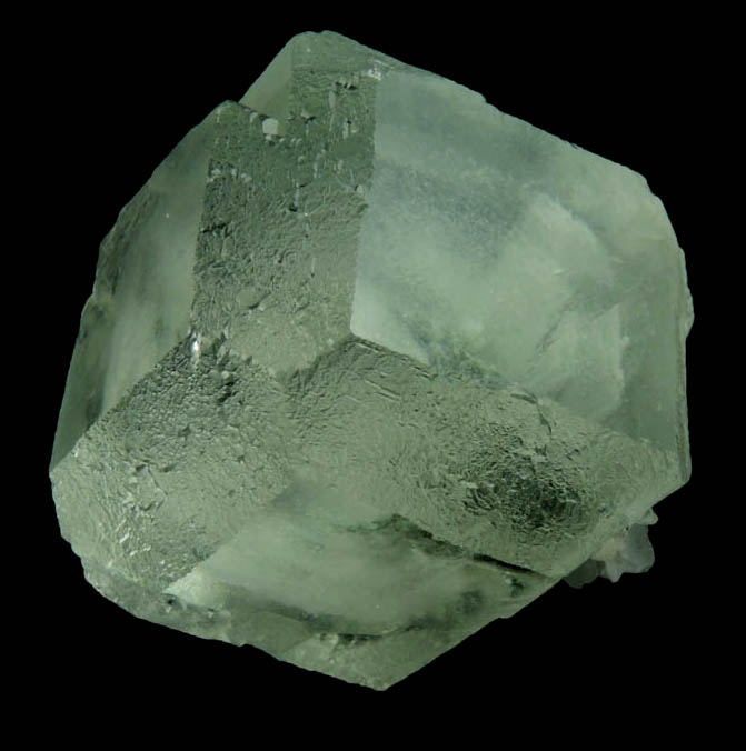 Fluorite (with phantom-growth zoning) with Calcite from Xianghuapu Mine, Xianghualing, Chenzhou, Hunan, China