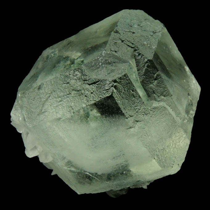 Fluorite (with phantom-growth zoning) with Calcite from Xianghuapu Mine, Xianghualing, 32 km north of Linwu, Hunan Province, China