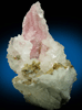 Quartz var. Rose Quartz Crystals with Albite from Rose Quartz Locality, Plumbago Mountain, Newry, Oxford County, Maine