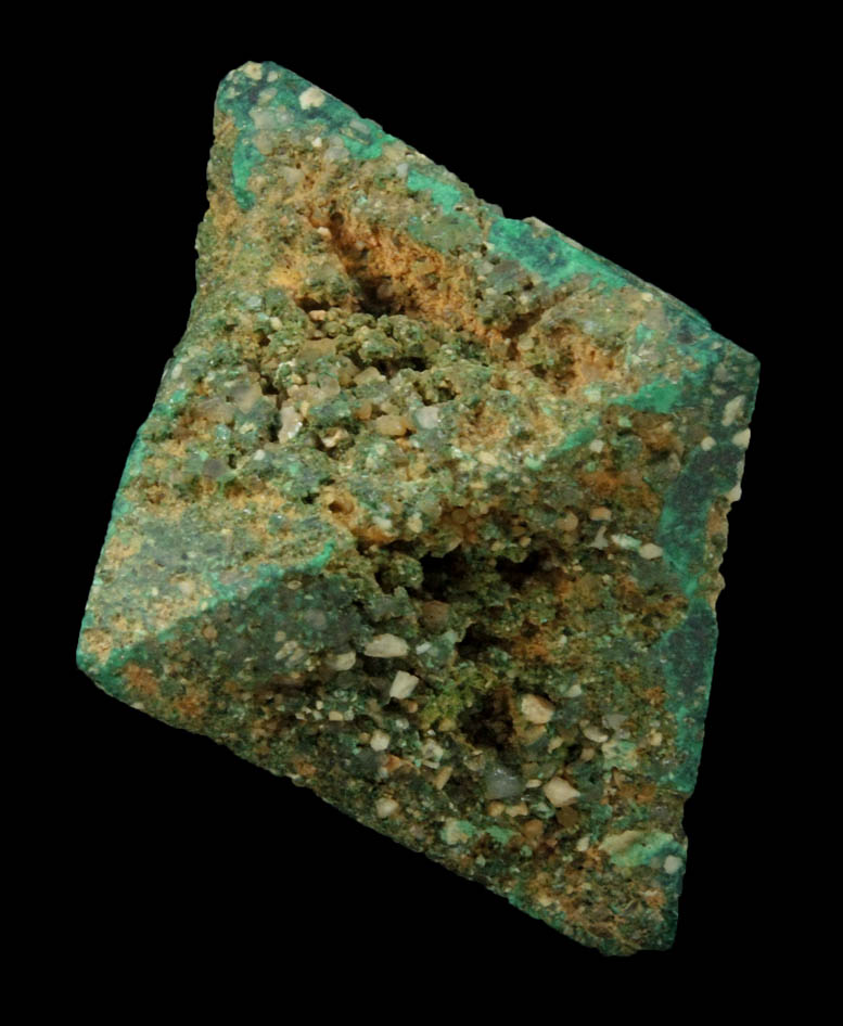 Malachite pseudomorph after Cuprite from Chessy-les-Mines, Rhne, 23 km NW of Lyon, Rhne-Alpes, France